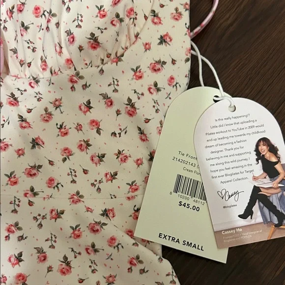 Floral Pink Trim Sundress - Picture 4 of 7